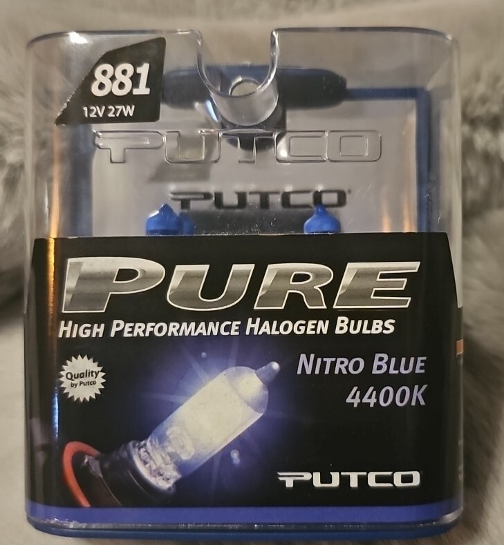 Putco 230881NB 2 Pure Halogen Headlight Bulbs - Nitro Blue 881