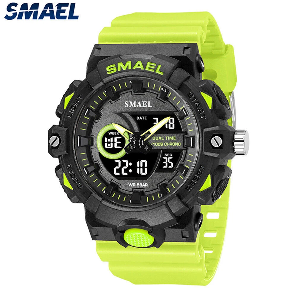 SMAEL Watch Men Quartz Digital Wristwatch Students Boys Outdoor