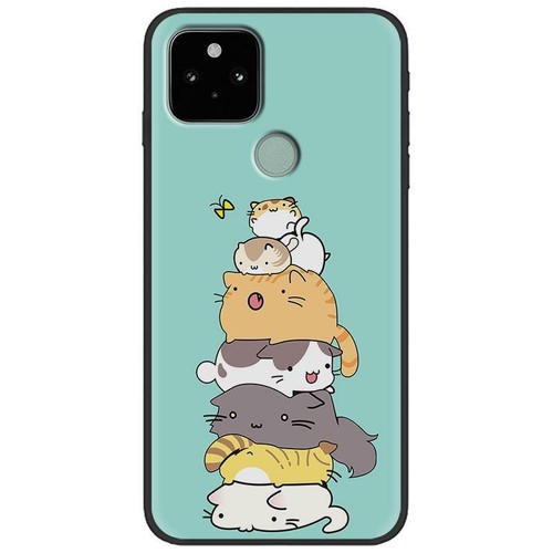 For Google Pixel 5 4A 4 3A 3 XL Black Slim Painted TPU Soft Silicone Case Cover - Picture 30 of 30