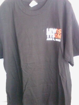 Lewis /Tyson June 8,2002 Black Size XL Gildan T Shirt