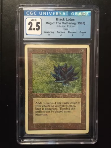 MTG Black Lotus Unlimited CGC Graded
