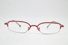 Vintage Glasses L.A. Eyeworks REEF 580 Titanium Copper Square Glasses Frame