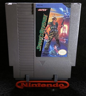 1990 SNAKE'S REVENGE   WORKING w/CASE   VINTAGE NES NINTENDO VIDEO GAMES