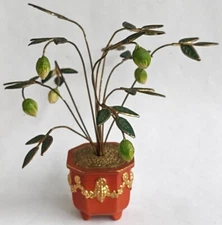 RARE 1991 Franklin Mint House of Faberge Imperial Lime Tree - Enamel/Porcelain