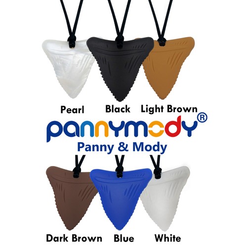 Panny & Mody Shark Teeth Sensory Chew Necklace Autism ADHD Nail Biting Gift - Picture 13 of 15