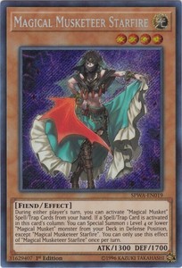 Magical Musketeer Starfire - SPWA-EN019 - Secret Rare - 1st Edition x1 - Near Mi