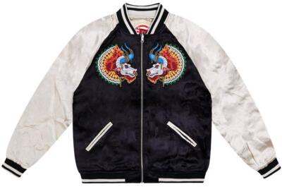Men's Sukajan Souvenir Jacket Japanese Pattern Embroidery