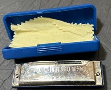 Johnson Blues King 4" Harmonica with Case - Preowned