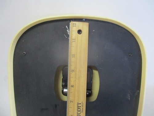 OLD NAVY RETRO 1950 ERA YELLOW/CREAM KITCHEN WALL CLOCK WITH 60 MINUTE TIMER - Picture 14 of 14