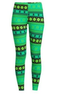 No Boundaries Juniors' Patrick's Day Leggings XL (15-17)