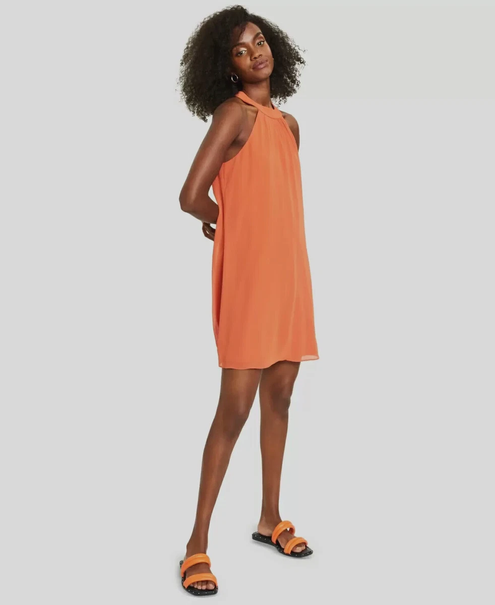 Chiffon top trapeze dress