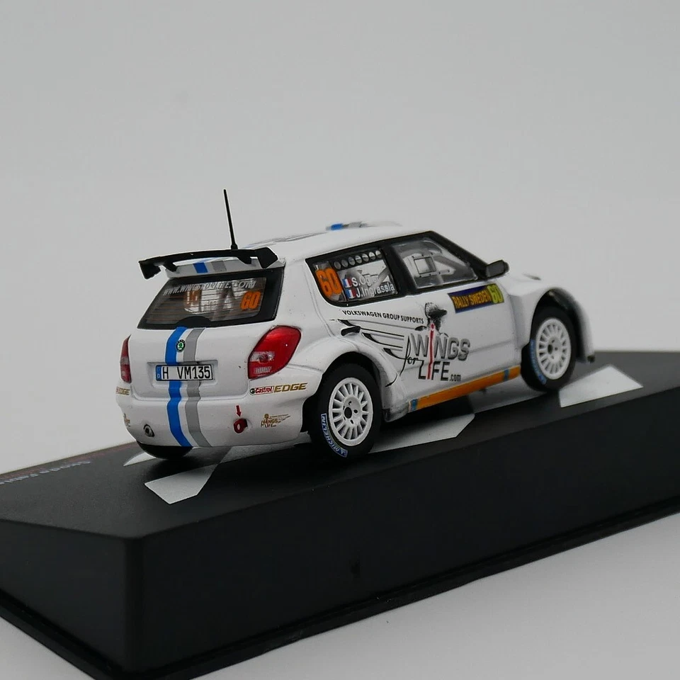 ixo 1:43 Skoda Fabia S2000 WRC 2012 Sebastien Ogier Diecast Car Model Metal Toy - Image 4 of 4