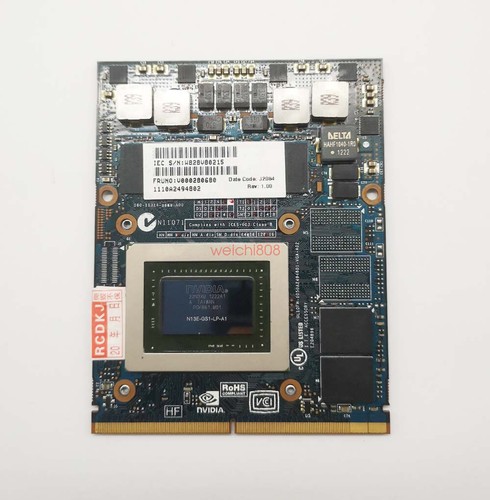 V000280680 Toshiba Qosmio X870 X875 NVIDIA GTX670M 3GB Video Card N13E-GS1-LP-A1