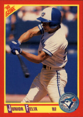 1990 Score #258 Junior Felix - NM