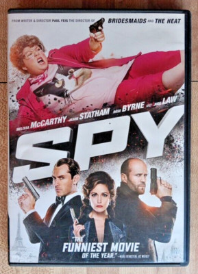 Spy DVD Melissa McCarthny, Jason Statham, Jude Law Very Good w