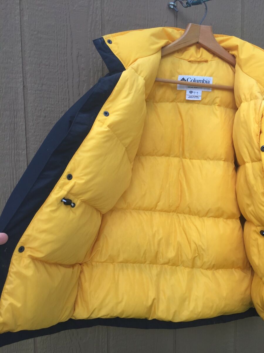 Columbia Down Jacket Youth 14/16 USA / UK XL / EU 152 Yellow Columbia Down Jacket Youth 14/16 USA / UK XL / EU 152 Yellow
