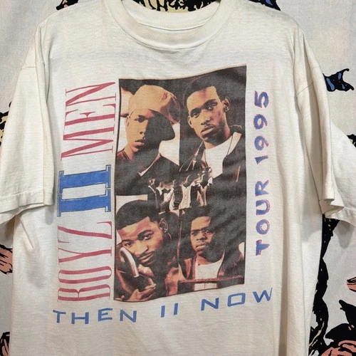 90s Boyz To Men Then To Now Tour Rap Tee Concer 1990s vintage concert t-shirt, vintage, size XL, single stitch, B+ condition