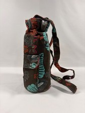 Insulated Floral Wine Tote with Side Storage