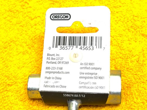 OREGON 512959 1/2" x 19mm CHAINSAW BAR T-WRENCH SCRENCH 558674 AA 8/12 ( NEW ) - Picture 3 of 5