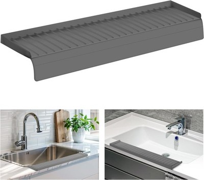 Sink Edge Protector with Suction Cup 14''20''24''30'' Silicone Splash Guard