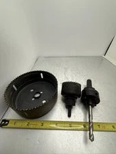 Lenox 1/2 In. Shank Hole Saw Arbor 2 L With 4 1/8 Hole Saw And 1 3/4 Hole saw