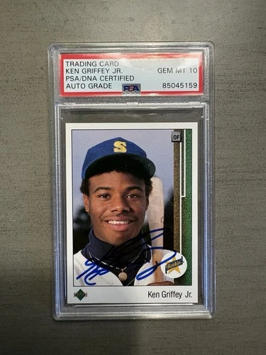1989 Upper Deck Ken Griffey Jr #1 (RC) Auto Signed PSA 10 Gem Mint: HOF