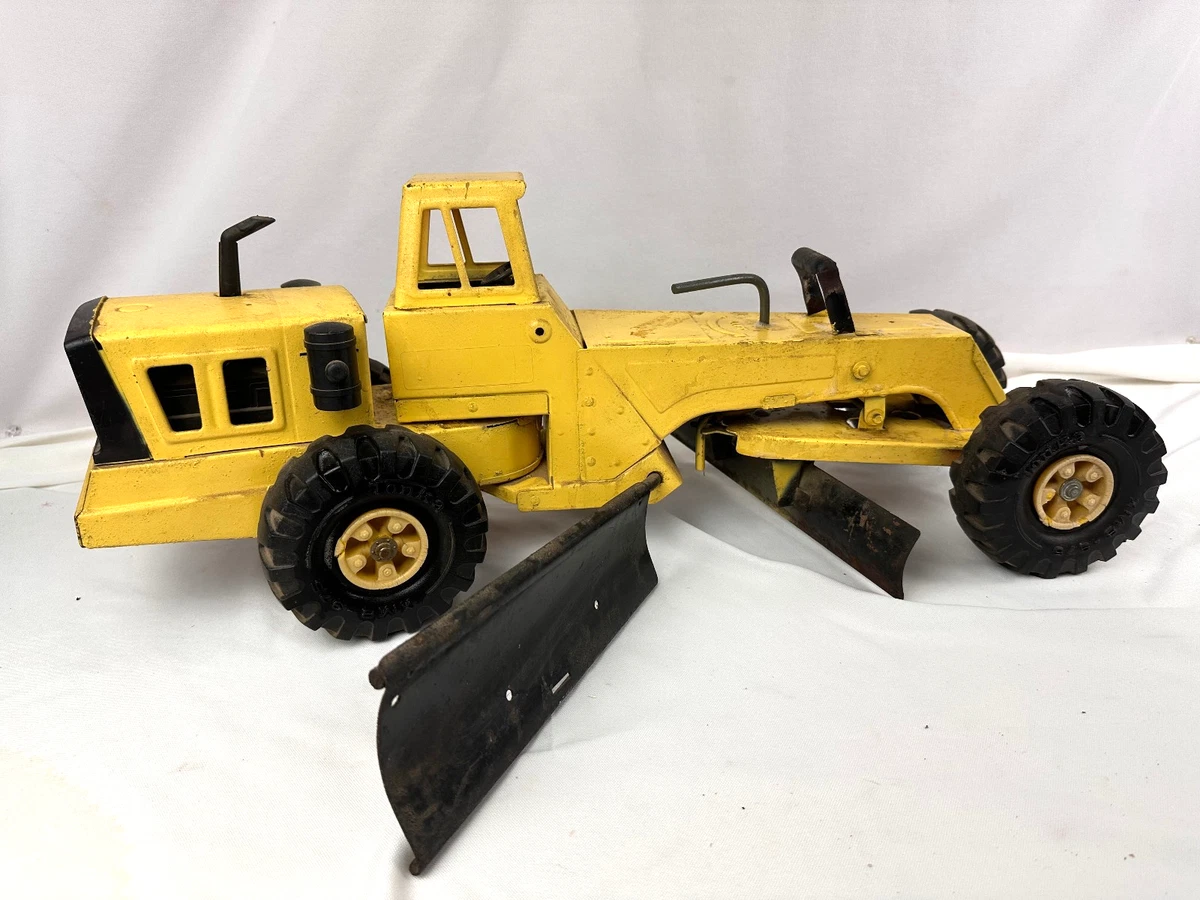 Tonka Yellow Road Grader Vintage Manufacture Diecast Construction