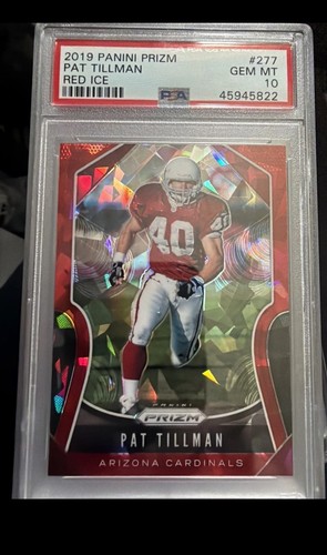 Pat Tillman [Red Ice Prizm] #277 2019 Panini Prizm card