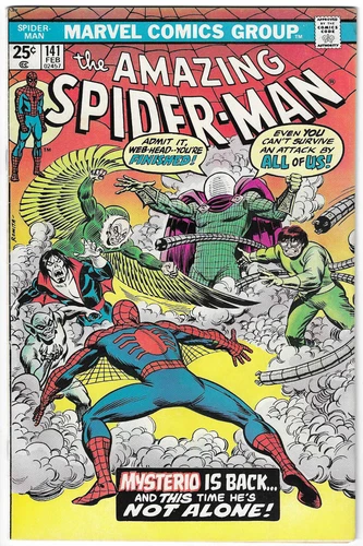 Amazing Spider-Man #141 Marvel 1975 Mysterio Returns Bronze Age ASM Comic VF