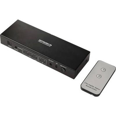 SpeaKa Professional SP-13904372 SP-SWAP-500 Matrix KVM Switch With 3 Audio Ports