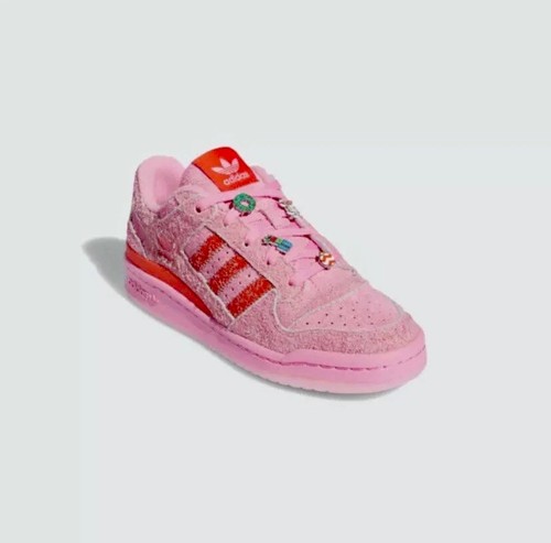 Adidas x The Grinch Forum Low Shoes Pink Holiday Edition Women Size 9.5 - Picture 5 of 10