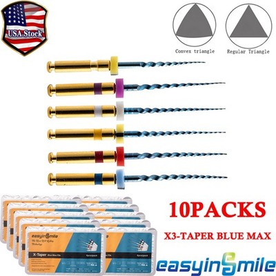 1/10Pks Dental Endodontic Root Canal Files X3-TAPER NITI Rotary Files 25mm SX-F3