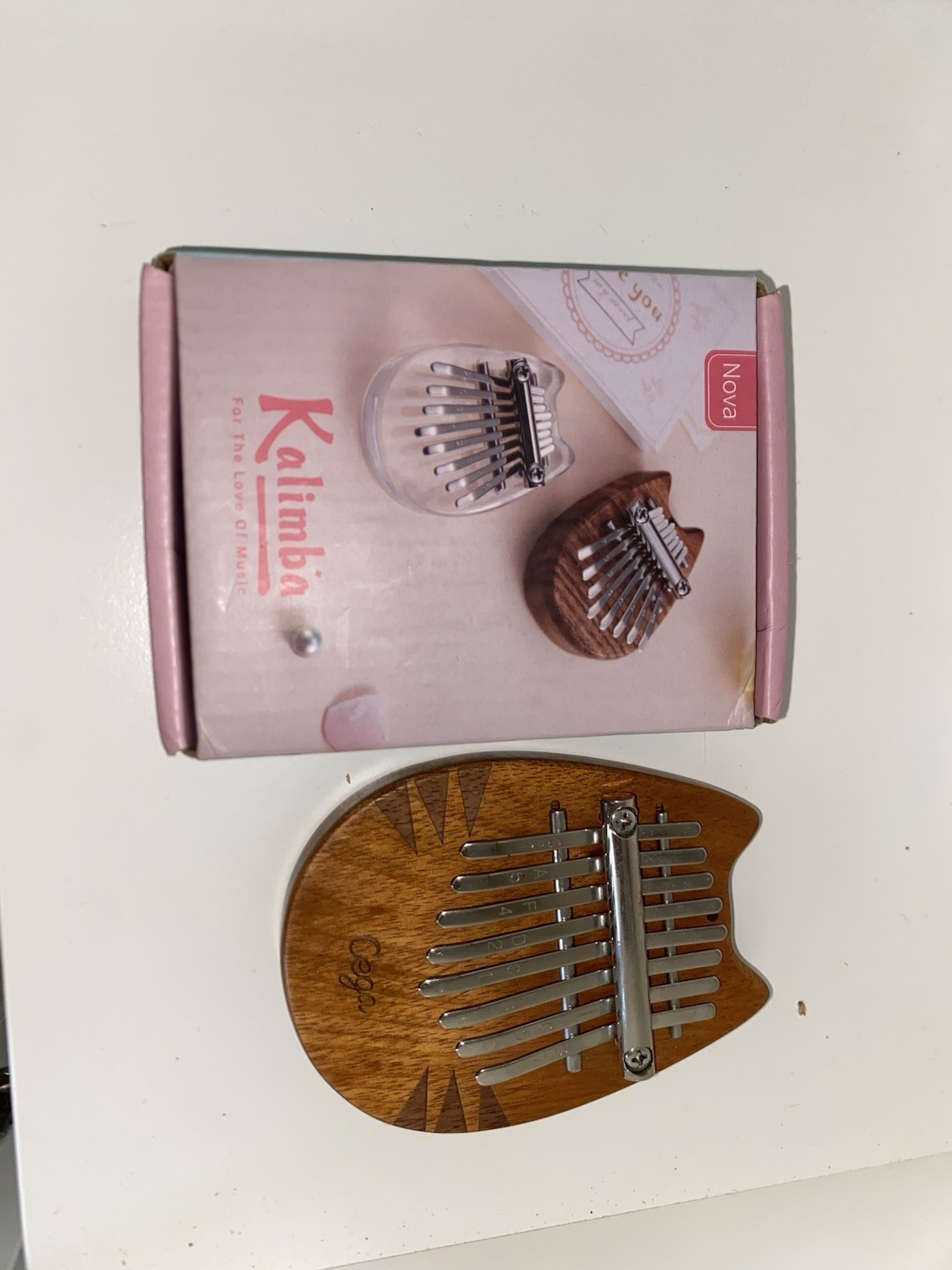 8 Keys Mini Kalimba Portable Wooden Finger Harp Thumb Piano Musical Instrument