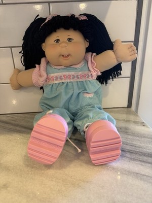 2004 Cabbage Patch Kids PA-1 Head Mold Black Hair Brown Eyes Original Outfit
