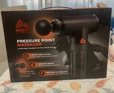 RBX 6 Speed Pressure Point Massager 4 Head Cordless New In Box (never used)