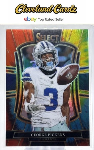 2025 Panini Select #197 George Pickens Tie-Dye Prizm #/25
