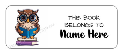 30 THIS BOOK BELONGS TO/FROM LIBRARY OF/STICKERS LABELS/TEACHER  - PERSONALIZED