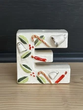 Vintage Ceramic Christmas NOEL Letter Candleholder Lipper & Mann?