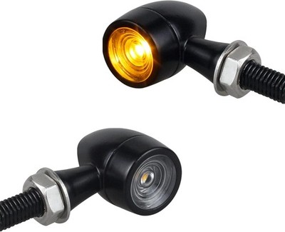 Led Motorcycle Turn Signal Lights Universal Mini Front Blinkers Compatible with