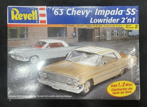 M33C Sealed Revell #85-2176 1:25 Scale 1963 Chevrolet Impala SS 2n1 Car Kit