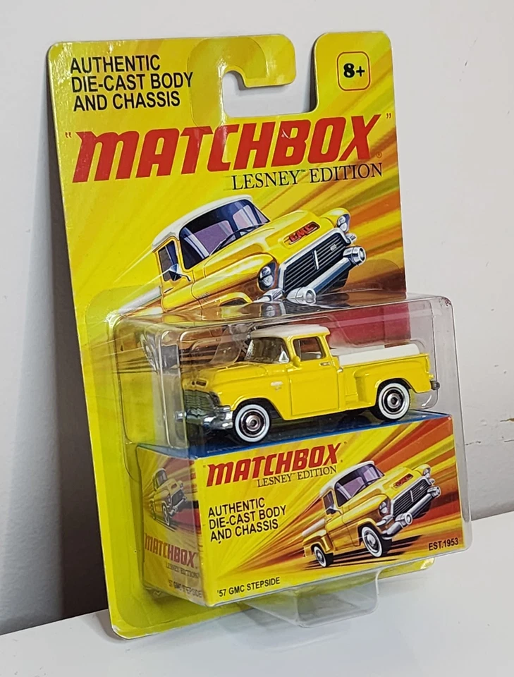 2011 Matchbox MBX V0961 Lesney Edition 1957 GMC Stepside Pickup Yellow - Image 3 of 4