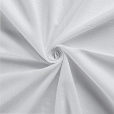 White Solid Flannel Fabric - 44" Wide - 100 Cotton - Sold by the Yard