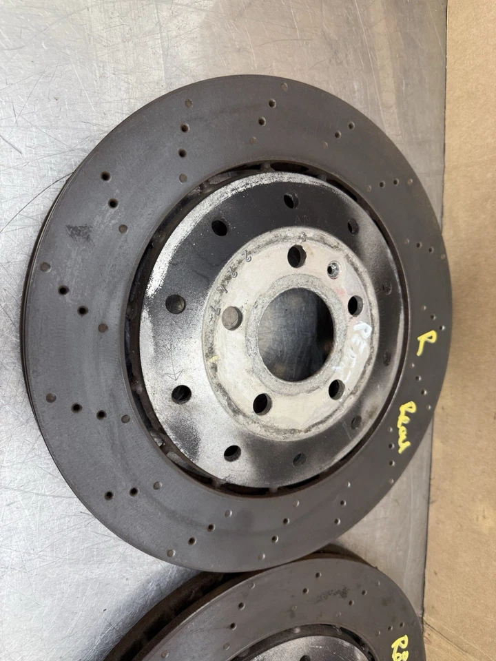 Audi R8 Gen 1 4.2 V8 Rear Brake Discs 356MM 420615601E 2008 VGC No Lip - Image 2 of 4
