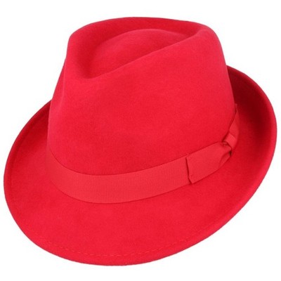 Unisex Wollfilz Trilby Hut knautschbar & verstaubar Fedora Handarbeit Premium