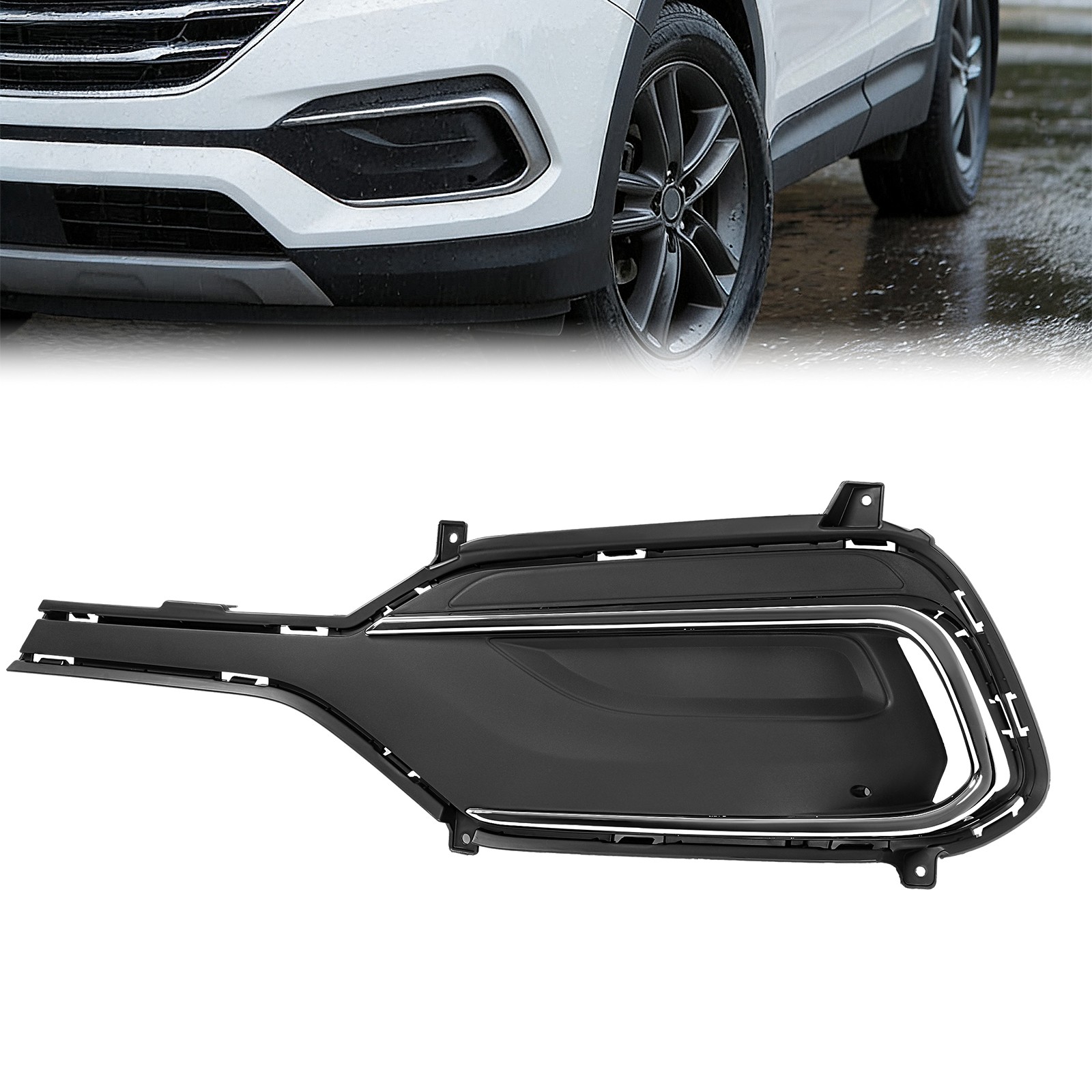 Front Driver Side Fog Light Cover For Hyundai Santa Fe Sport 2018 #865614Z530