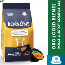 Caffe Borbone ORO Miscela (Gold Blend) Nescafe® Dolce Gusto® Compatible Espresso