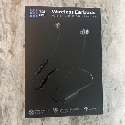 TBI Pro Wireless Earbuds with Triple Drivers Bluetooth Headphones