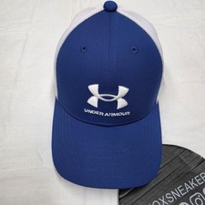 Under Armour Boys Adjustable Blue Blitzing Trucker Hat