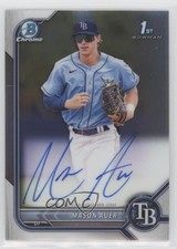 2022 Bowman Chrome Prospect Auto Mason Auer #CPA-MA Auto 3m4