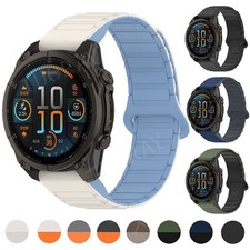 20/22/26mm Band For Garmin Fenix 8 7 7X 6 6X 5 5X Epix Silicone Quick Fit Strap